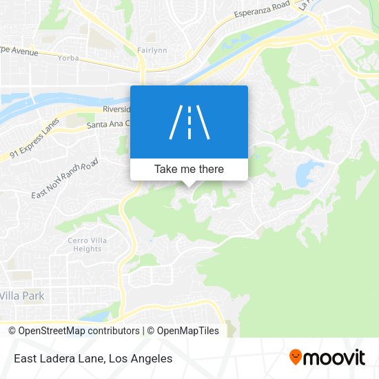 East Ladera Lane map