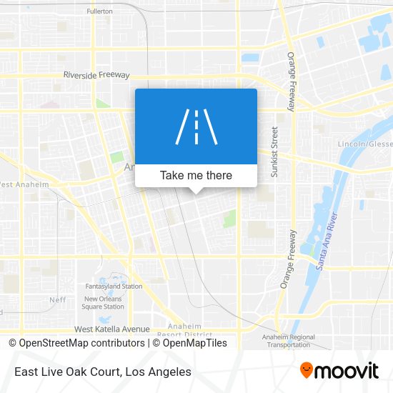 Mapa de East Live Oak Court