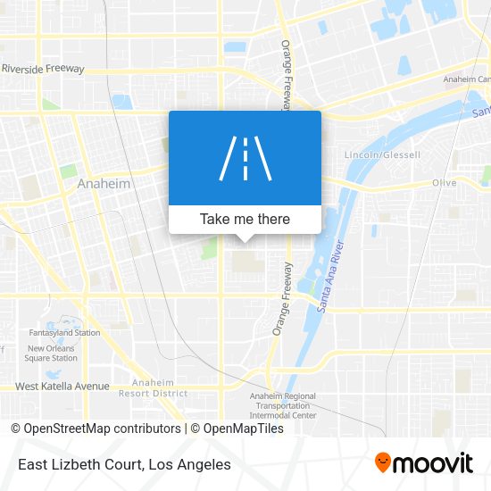Mapa de East Lizbeth Court