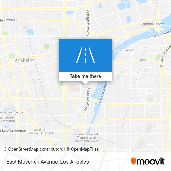East Maverick Avenue map