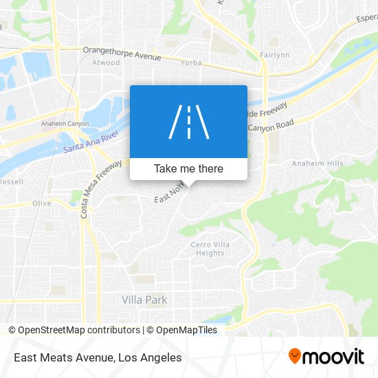 East Meats Avenue map