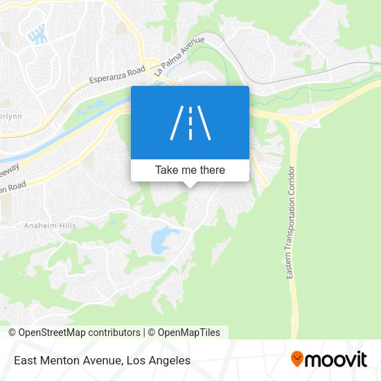 East Menton Avenue map