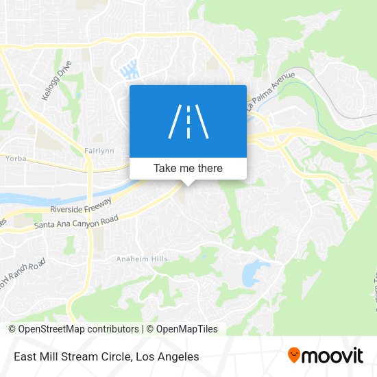 East Mill Stream Circle map