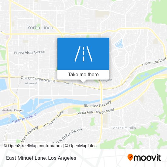 Mapa de East Minuet Lane