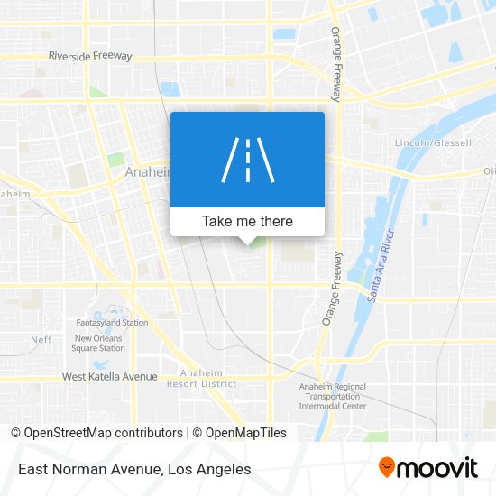 East Norman Avenue map