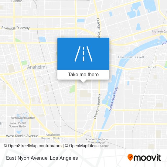 East Nyon Avenue map