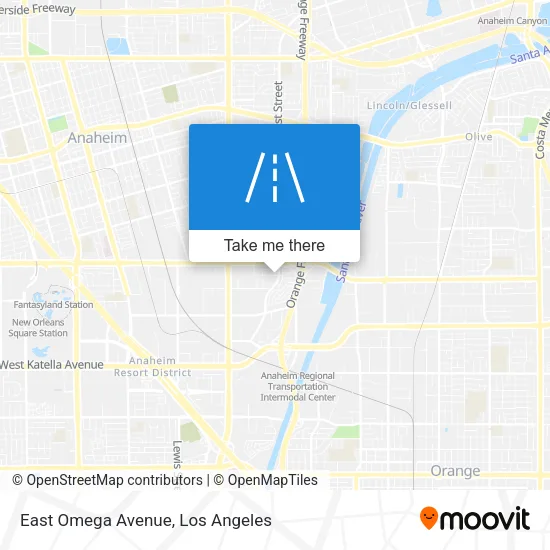 East Omega Avenue map