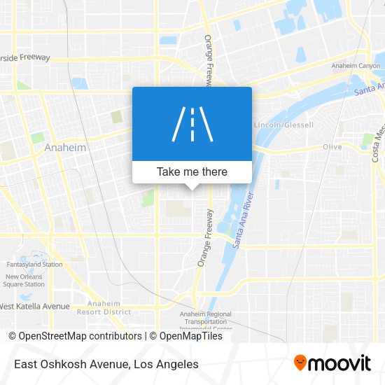 East Oshkosh Avenue map