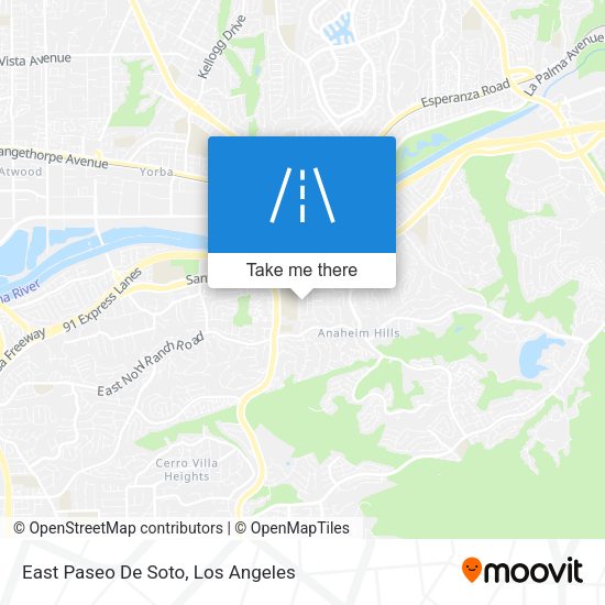 East Paseo De Soto map