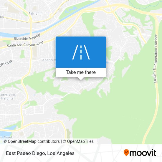 East Paseo Diego map
