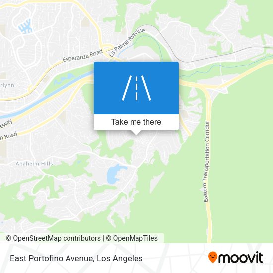 East Portofino Avenue map