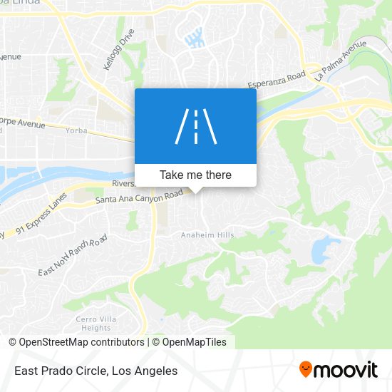East Prado Circle map