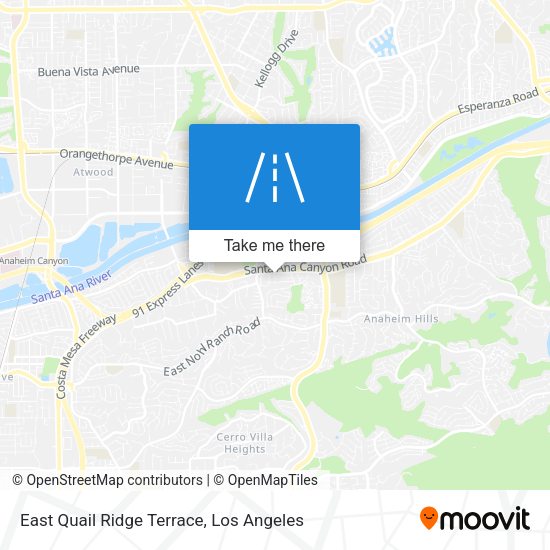 East Quail Ridge Terrace map
