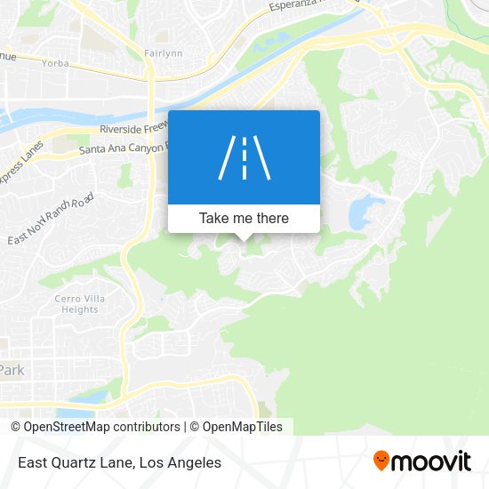 East Quartz Lane map