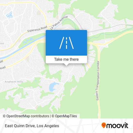 East Quinn Drive map