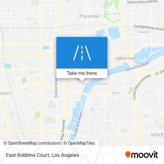 Mapa de East Robbins Court