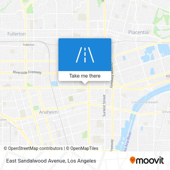 East Sandalwood Avenue map