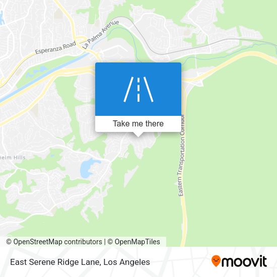 Mapa de East Serene Ridge Lane