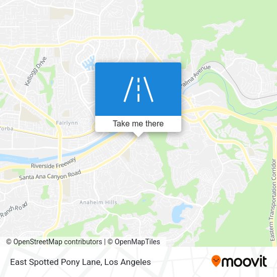 Mapa de East Spotted Pony Lane
