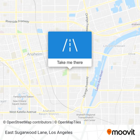 Mapa de East Sugarwood Lane