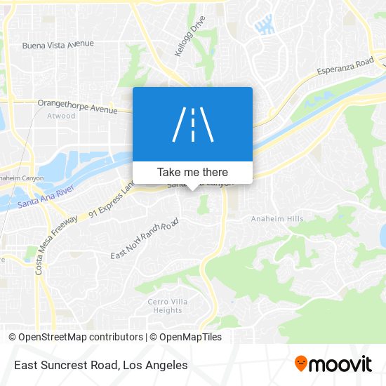 East Suncrest Road map