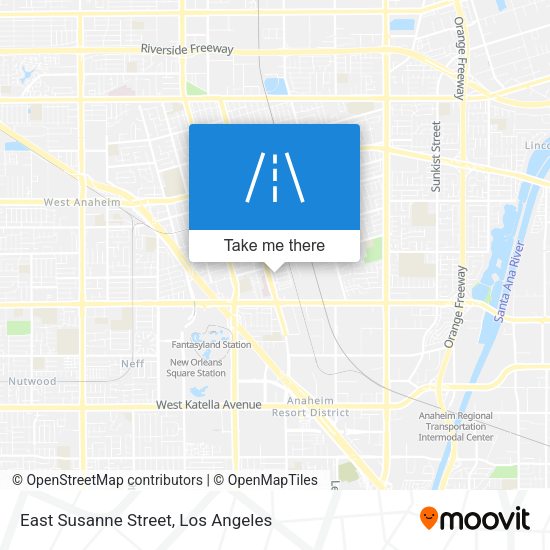 East Susanne Street map