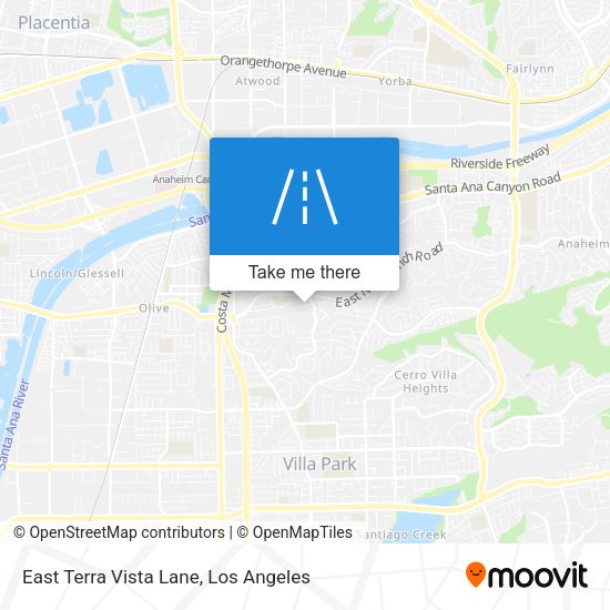 Mapa de East Terra Vista Lane