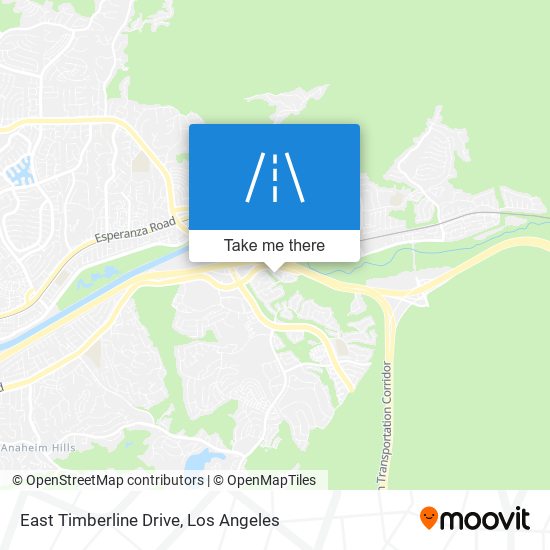 East Timberline Drive map