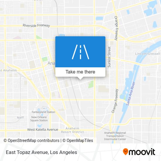 East Topaz Avenue map