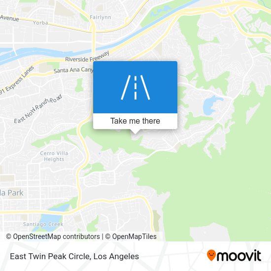 East Twin Peak Circle map