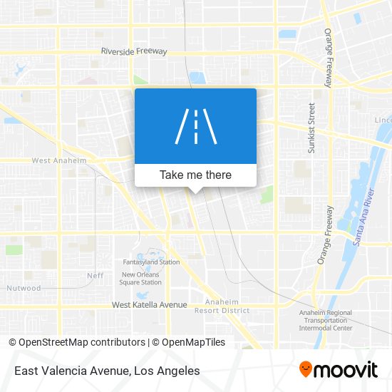 East Valencia Avenue map