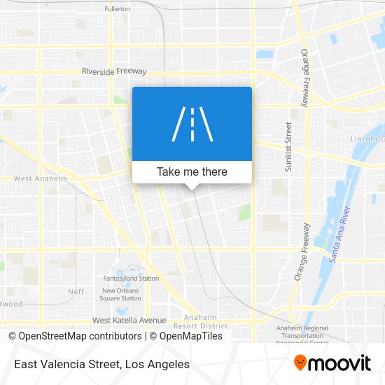East Valencia Street map