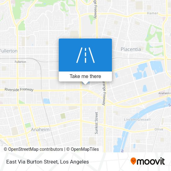 East Via Burton Street map