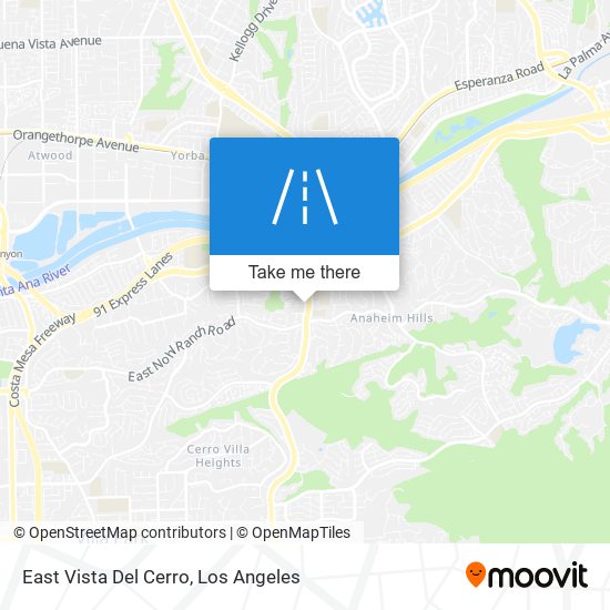 East Vista Del Cerro map