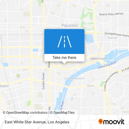 Mapa de East White Star Avenue