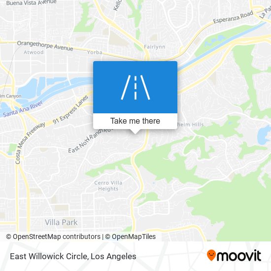 East Willowick Circle map
