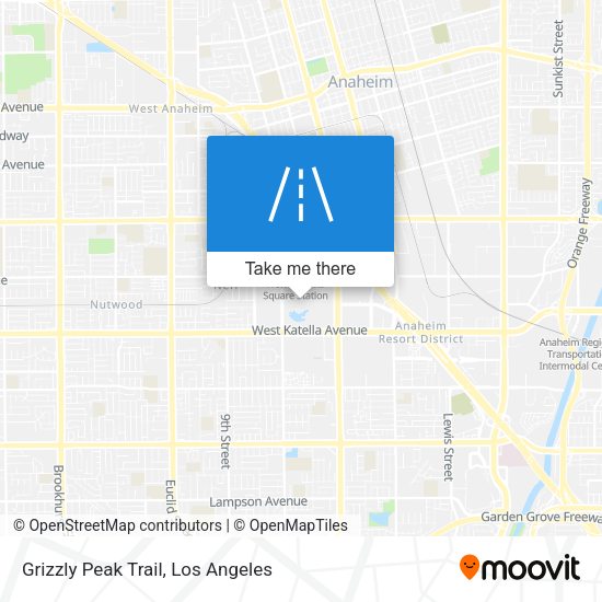 Grizzly Peak Trail map