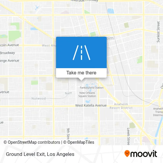 Ground Level Exit map