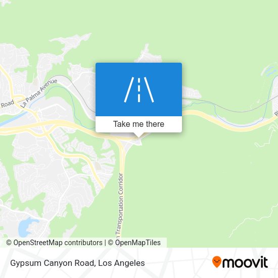 Gypsum Canyon Road map