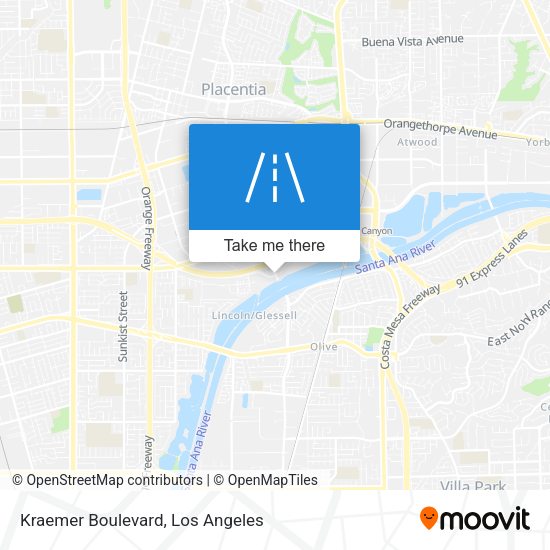 Kraemer Boulevard map
