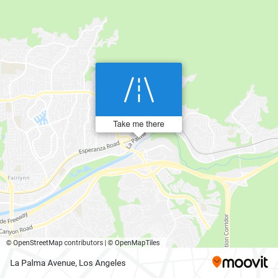 La Palma Avenue map