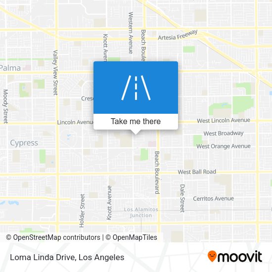 Loma Linda Drive map