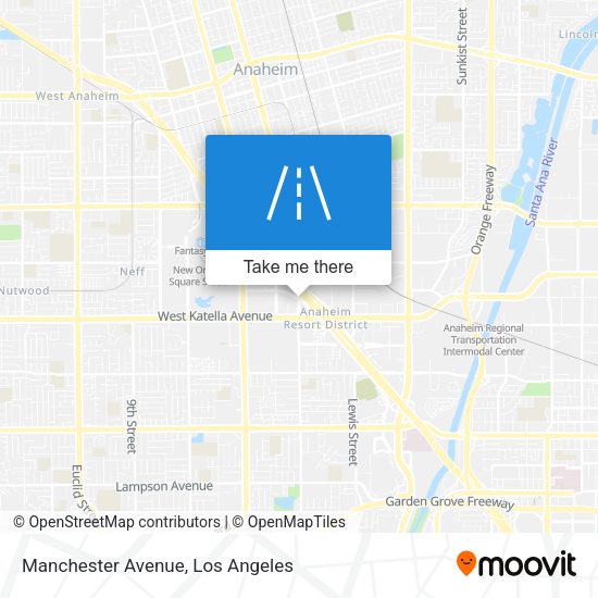 Manchester Avenue map