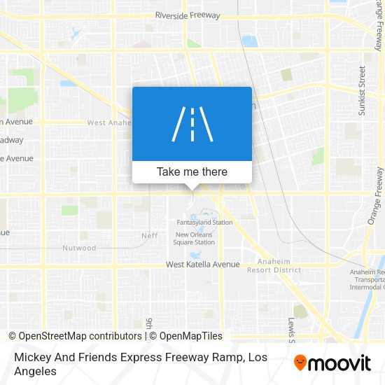 Mickey And Friends Express Freeway Ramp map