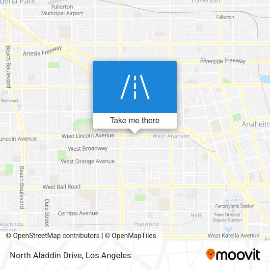 North Aladdin Drive map
