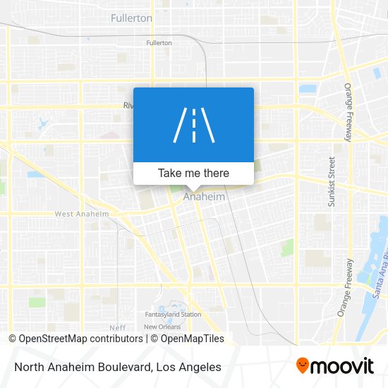Mapa de North Anaheim Boulevard