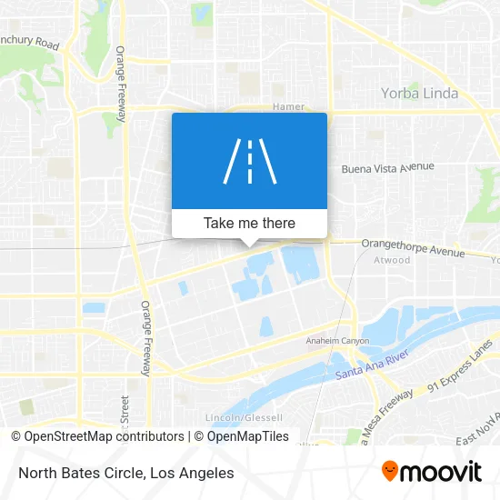 North Bates Circle map