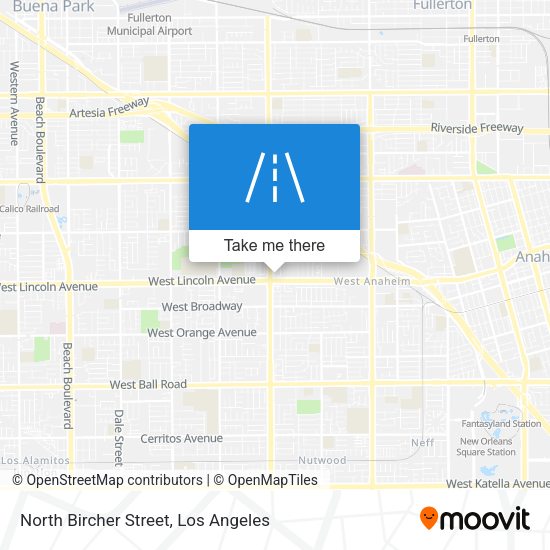 North Bircher Street map