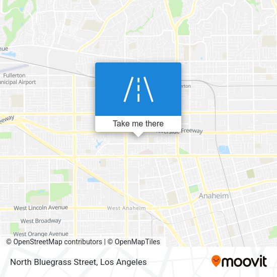 North Bluegrass Street map