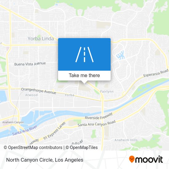 North Canyon Circle map